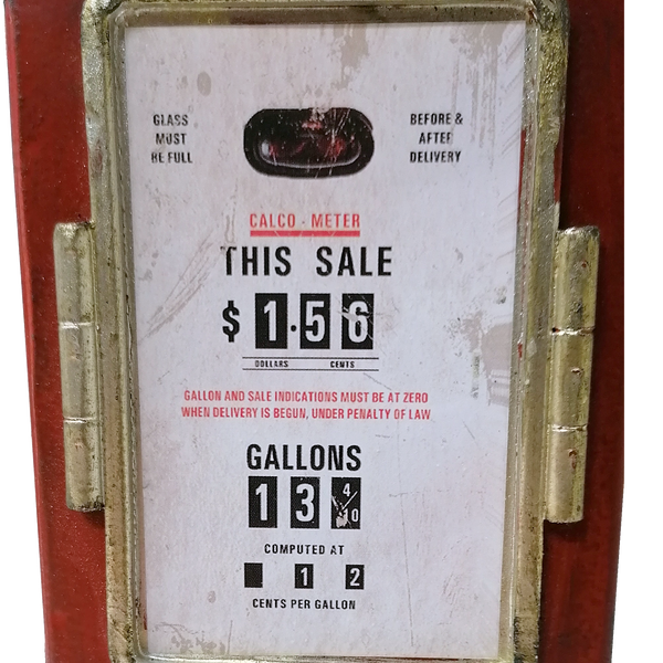 Texaco Gas Pump Klokke