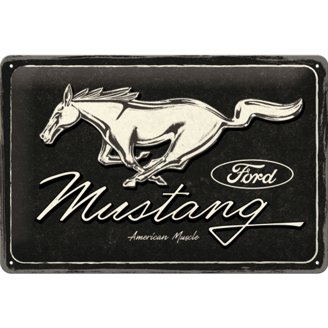 Hovedbilde Ford Mustang Horse Logo Black