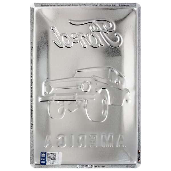 Nostalgic-Art Targhe Vintage, Fendt, Parking Only, Idea regalo